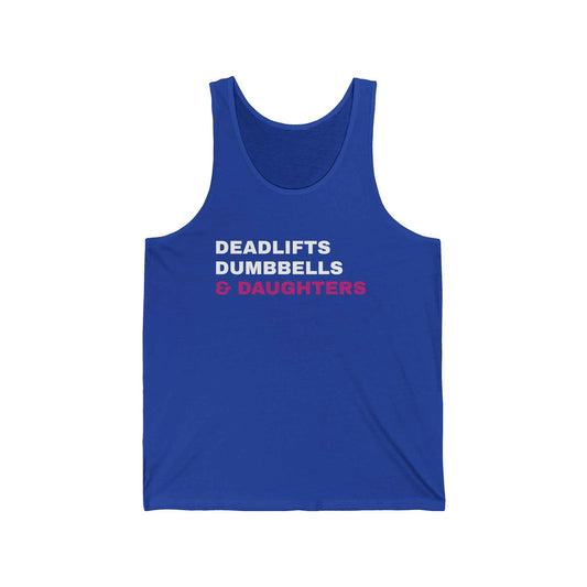 Deadlifts, Dumbbells & Daughters Tank Top